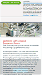 Mobile Screenshot of processingequipment1.com